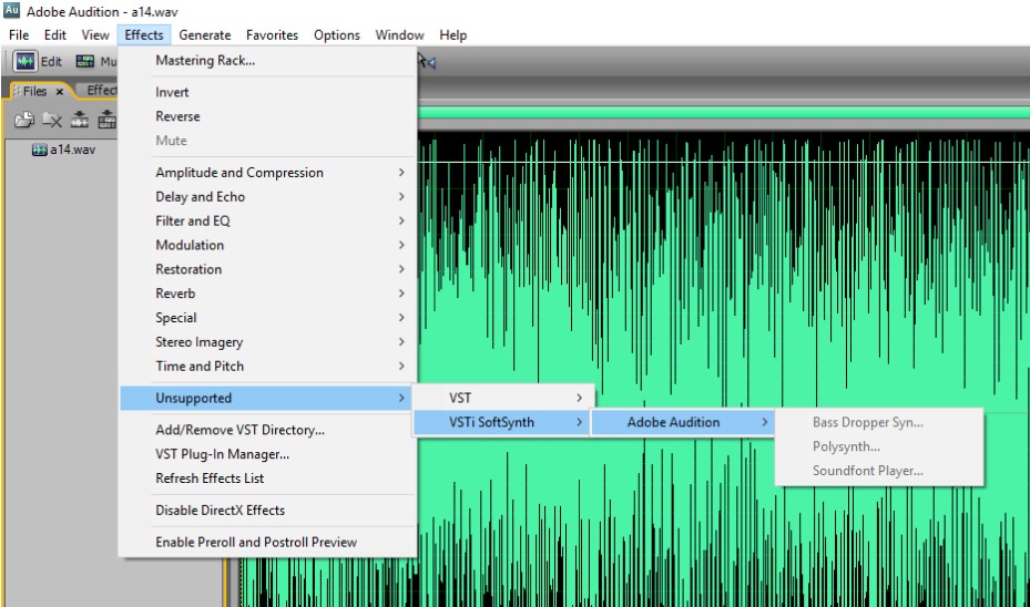 adobe audition won adobe audition won